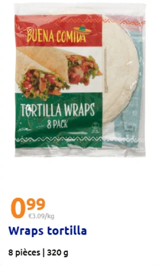 Wraps tortilla Buena Comida