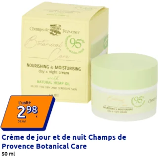 Crème de jour et de nuit Champs de Provence Botanical Care