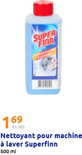 Nettoyant pour machine à laver Superfinn