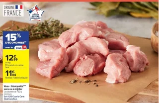 Veau : blanquette*** sans os à mijoter