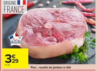 Porc : rouelle de jambon à rôtir