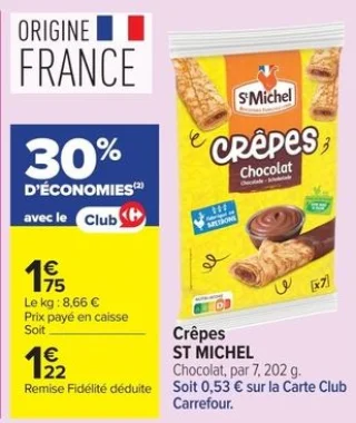 Crêpes Chocolat ST MICHEL