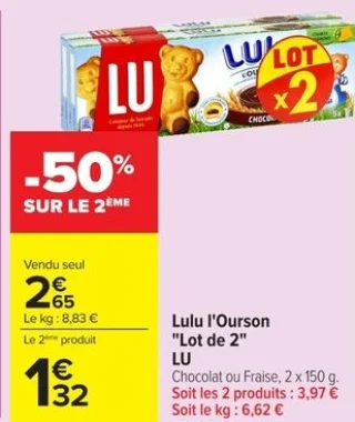 Lulu l'Ourson "Lot de 2" LU