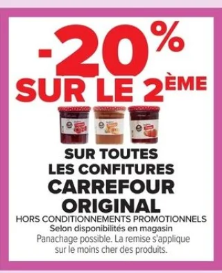 Les confitures Carrefour Original