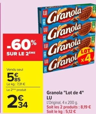 Granola "Lot de 4" LU