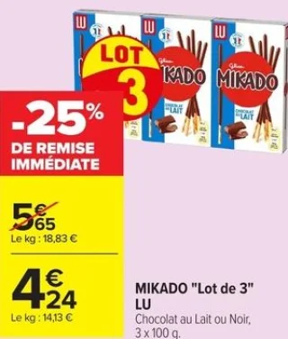 Mikado "Lot de 3" LU