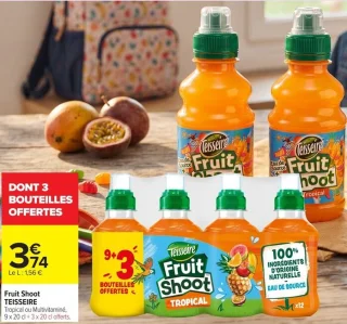 Fruit Shoot TEISSEIRE Tropical ou Multivitaminé