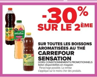 Boissons aromatisées au thé Carrefour Sensation