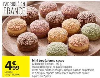 Mini tropézienne cacao