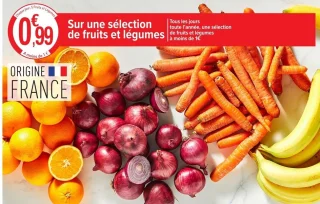 Selection de fruits et légumes