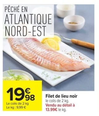 Filet de lieu noir