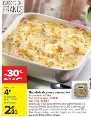 Brandade de morue parmentière