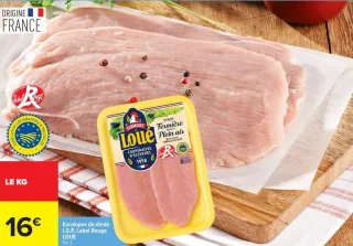 Escalopes de dinde I.G.P. Label Rouge LOUÉ