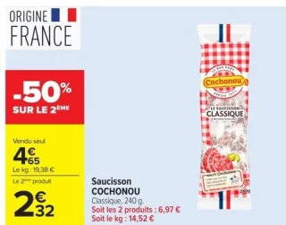 Saucisson COCHONOU Classique