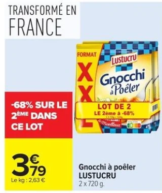 Gnocchi à poêler LUSTUCRU