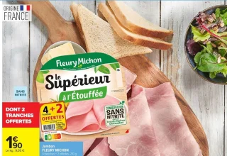 Jambon supérieur Le Supérieur à l'Étouffée Fleury Michon