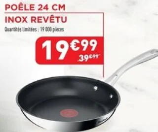 Tefal Perfect Resist Poêle 24 cm Inox revêtu