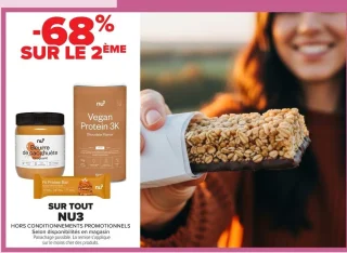 Gamme de produits de nutrition sportive NU3