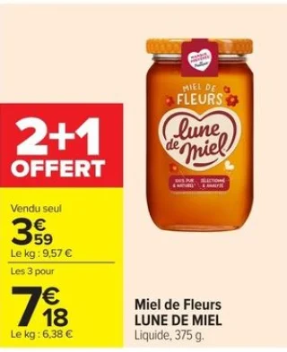 Miel de Fleurs Lune de Miel