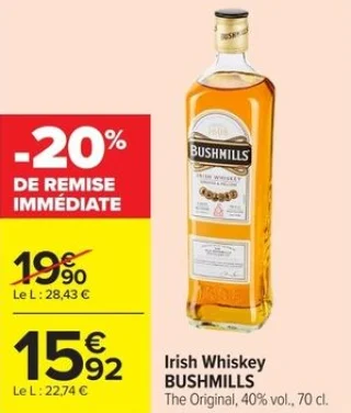 Irish Whiskey BUSHMILLS The Original