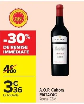 A.O.P. Cahors MATAYAC Rouge