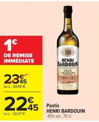 Pastis HENRI BARDOUIN