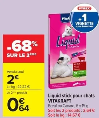 Liquid stick pour chats VITAKRAFT
