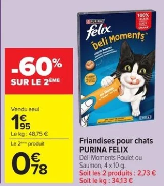 Friandises pour chats PURINA FELIX Déli Moments