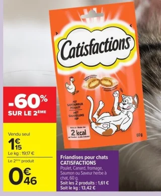 Friandises pour chats CATISFACTIONS