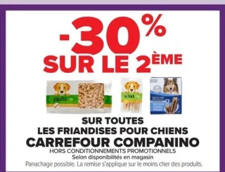 Les friandises pour chiens Carrefour Companino