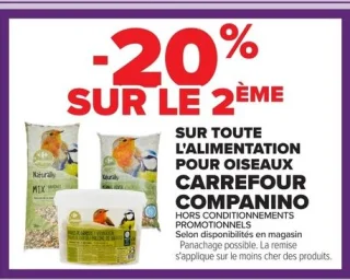 Alimentation pour oiseaux Carrefour Companino