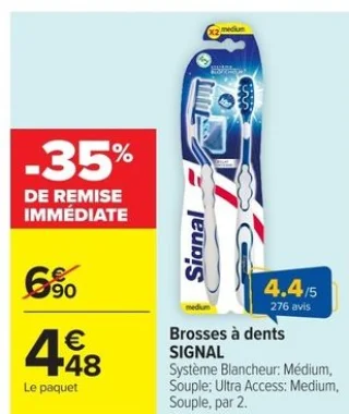 Brosses à dents SIGNAL Système Blancheur ou Ultra Access