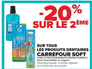 Produits dentaires CARREFOUR SOFT