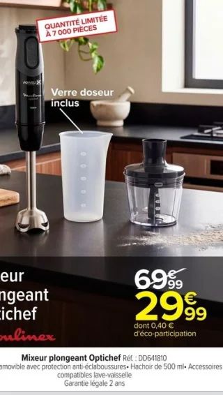 Mixeur plongeant Optichef Moulinex DD641810