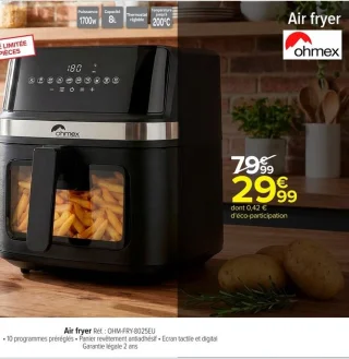 Air fryer Ohmex OHM-FRY-8025EU