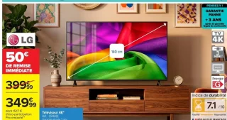 LG Téléviseur 4K* Réf. : 55NU8E