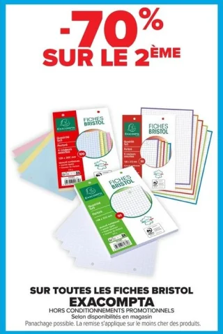 Toutes les fiches Bristol Exacompta