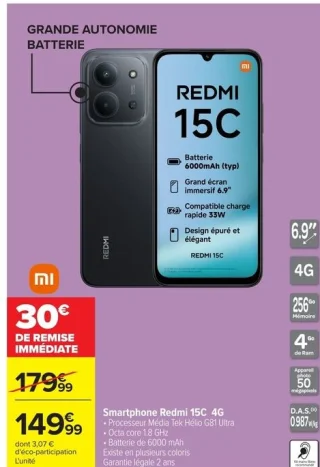 Smartphone Redmi 15C 4G