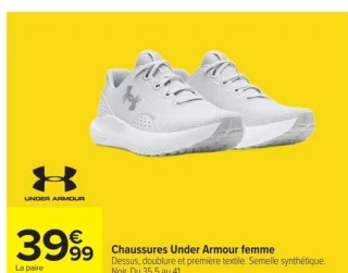 Chaussures Under Armour femme