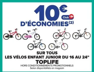 Vélos enfant junior du 16 au 24" Toplife