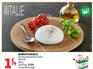 Gioiella Burrata Basilic