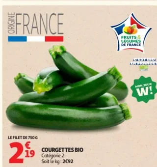 Courgettes Bio