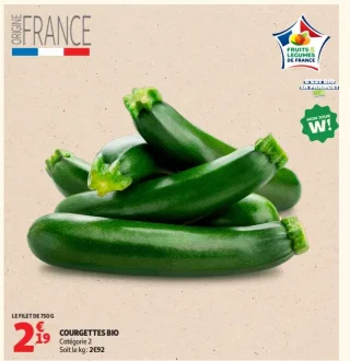 Courgettes bio
