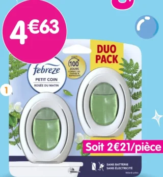 Febreze Petit Coin Rosée du Matin Duo Pack