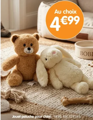 Jouet peluche pour chien