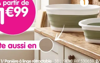 Panière à linge rétractable & Bassine rétractable M