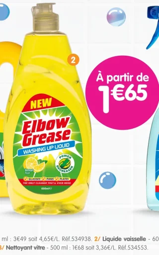 Elbow Grease Washing Up Liquid Liquide vaisselle