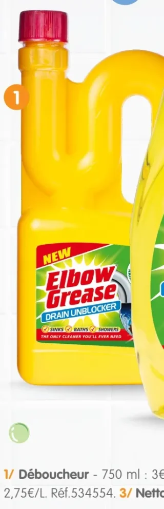 Elbow Grease Drain Unblocker Déboucheur