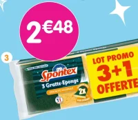 Eponges 3+1 offerte SPONTEX