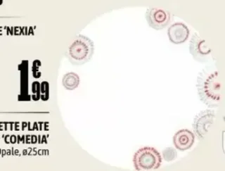 Assiette plate 'Comedia' Luminarc